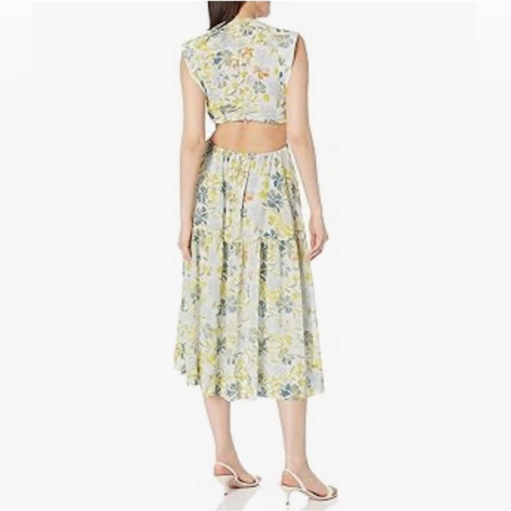 Nwot Joie Silk Floral Open Back Maxi Dress Size 6